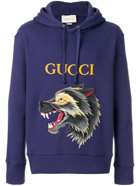 gucci wolf hoodie replica|genuine gucci hoodie.